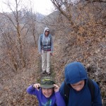 Tan and Dallin and Angie Hiking